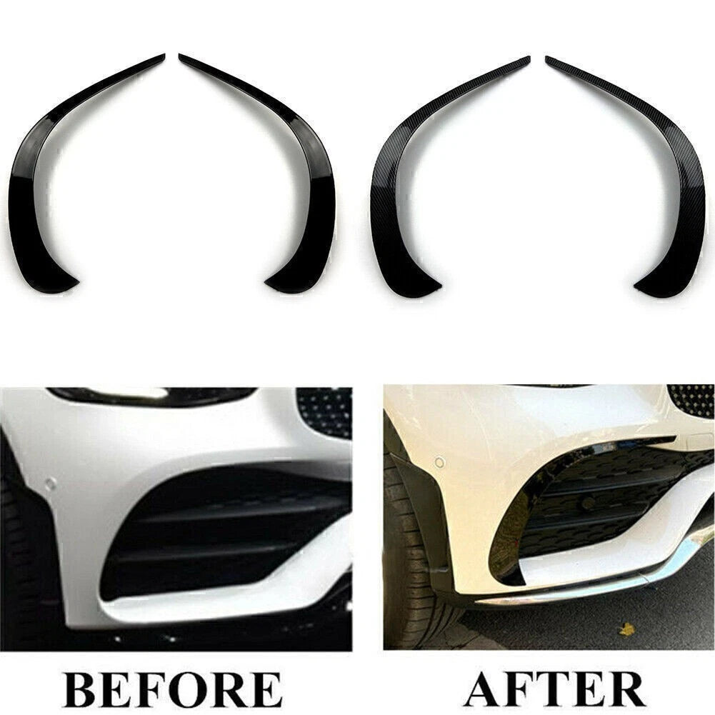 Front Bumper Spoiler Air Vent Trim for Benz GLC X253 (2020–2021) Carbon