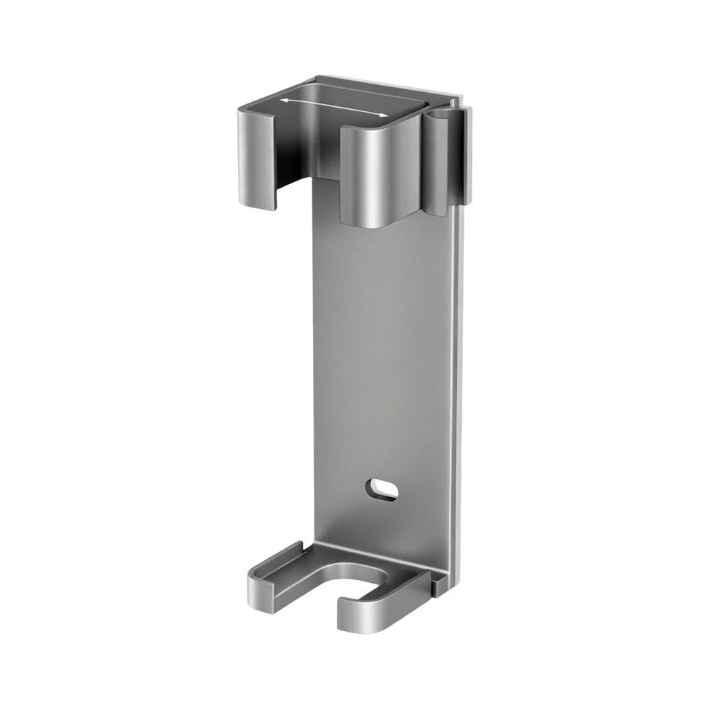 White Aluminum Curling Iron Holder for Bathroom Vanity (No Tools Needed)