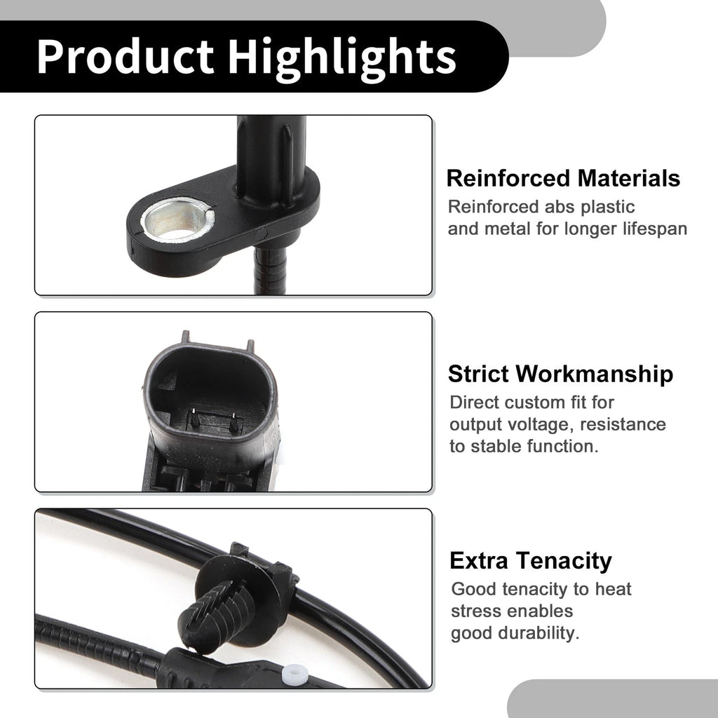 ABS Sensor Rear Left Right Replacement for Dodge Dart (2013–2016)