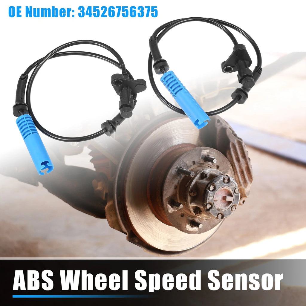 ABS Wheel Speed Sensor Front Left Right 2Pcs for BMW 525i (2004–2010)
