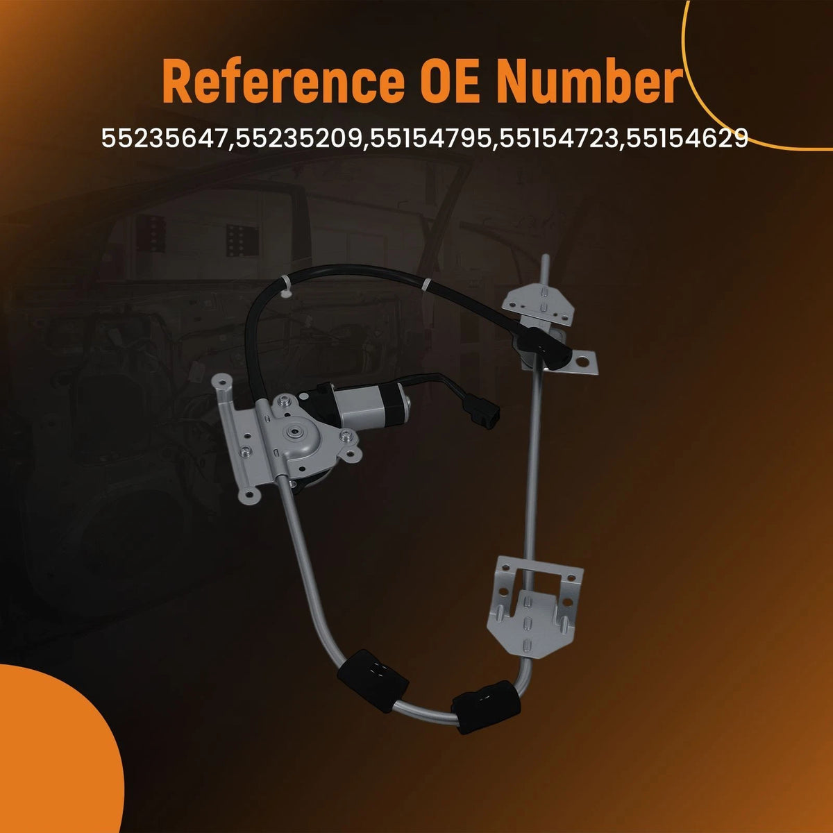 Electric Power Window Regulator & Motor for Jeep Cherokee (1987–1996)