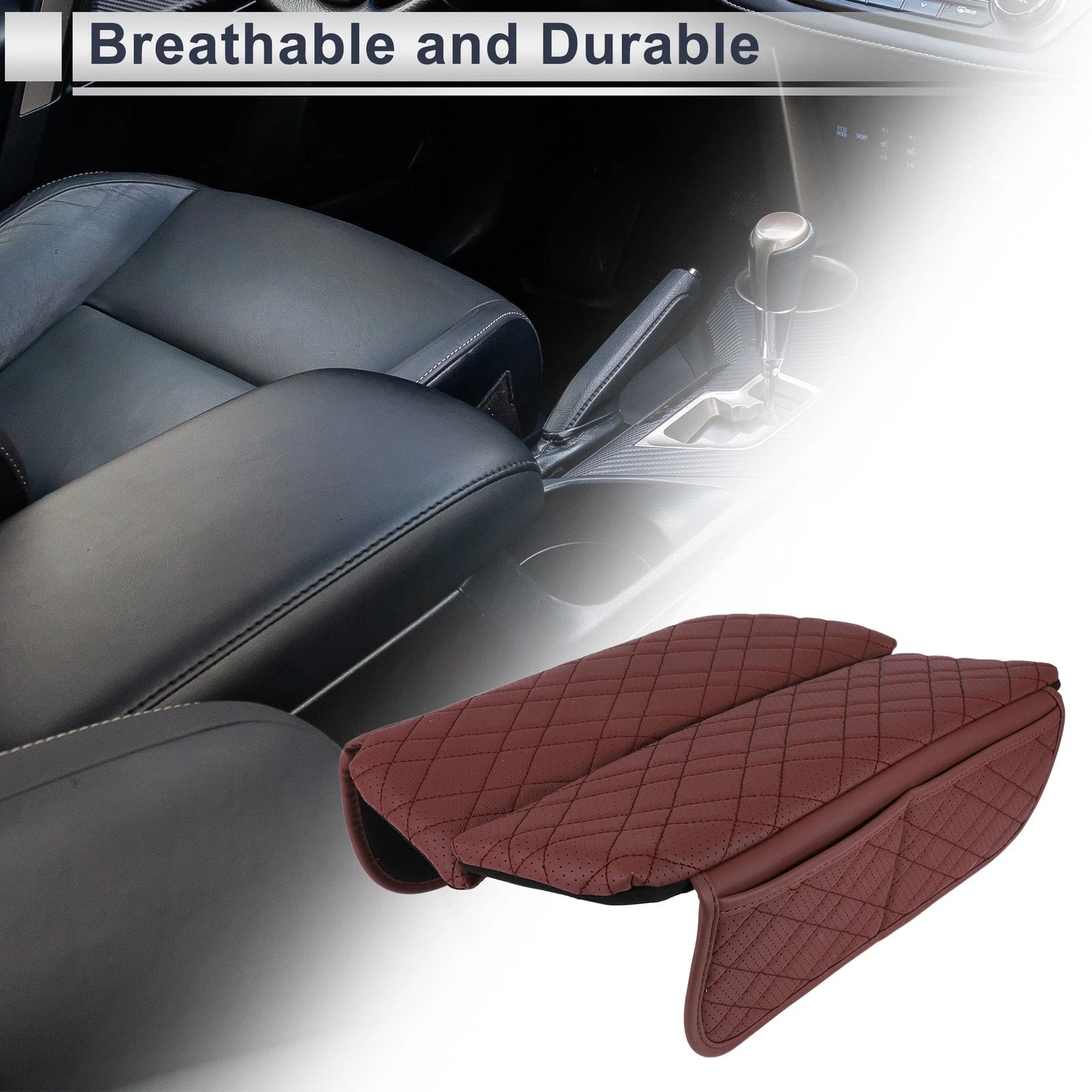 Car Center Console Cover with Storage Bag for BMW 5 Series (2018–2023)