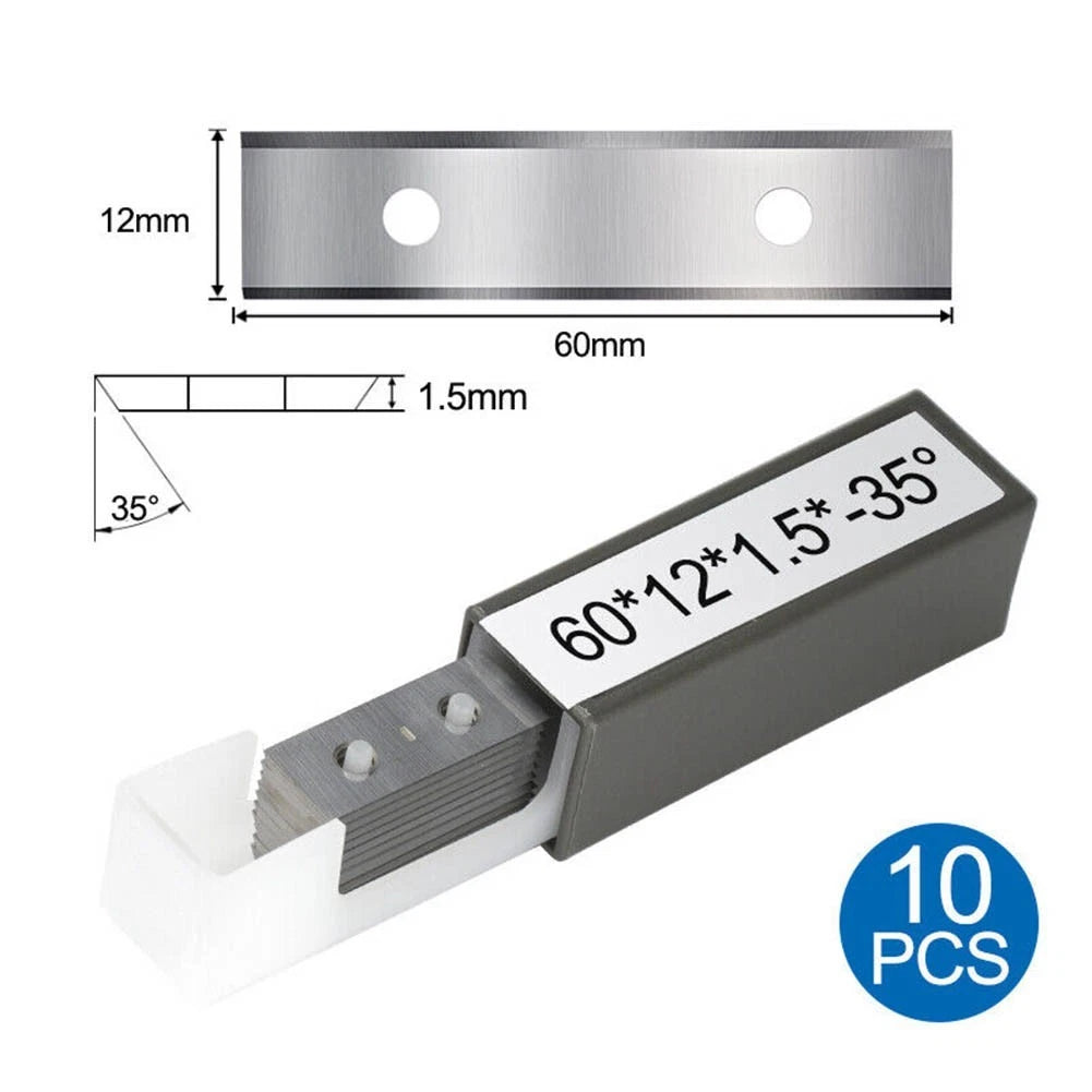 Pack of 10 Square Carbide Blades for Woodworking