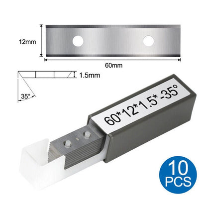 Pack of 10 Square Carbide Blades for Woodworking