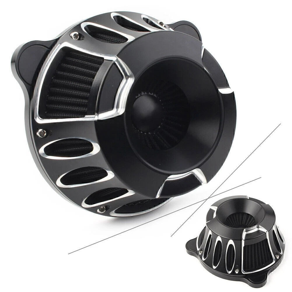 Air Cleaner Intake Filter for Harley Touring Dyna (2000–2017) Black