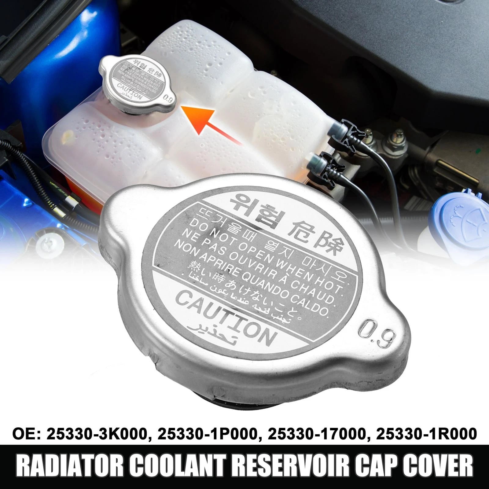 Coolant Reservoir Recovery Cap Replacement for Hyundai Sonata (1999–2007)