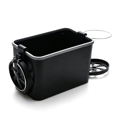 Armrest Storage Box with Tissue & Cup Holder for Universal Vehicles