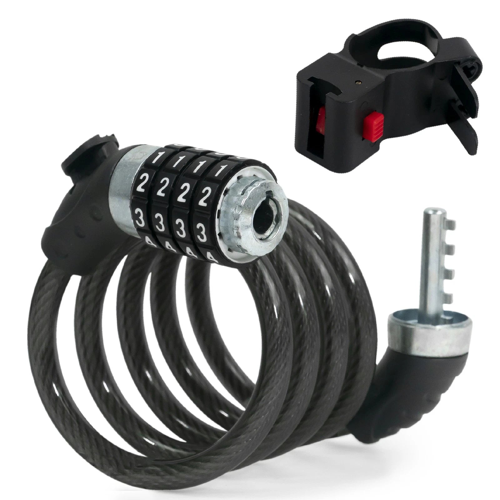 Bike Lock Cable, Combination Anti Theft Resettable Lock for Bicycle