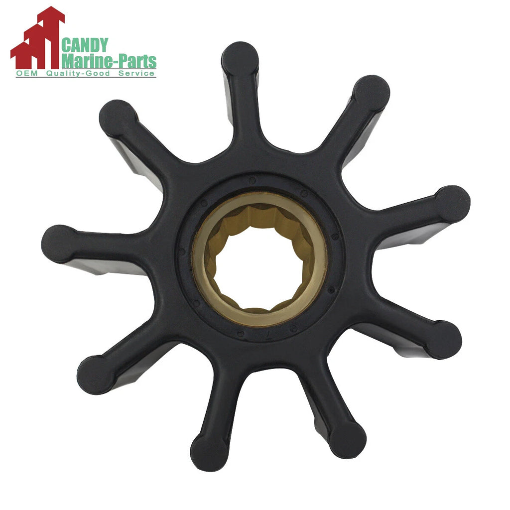 Water Pump Impeller for Yanmar F25CBC (Replaces Kashiyama SP-100, 128620-42201)