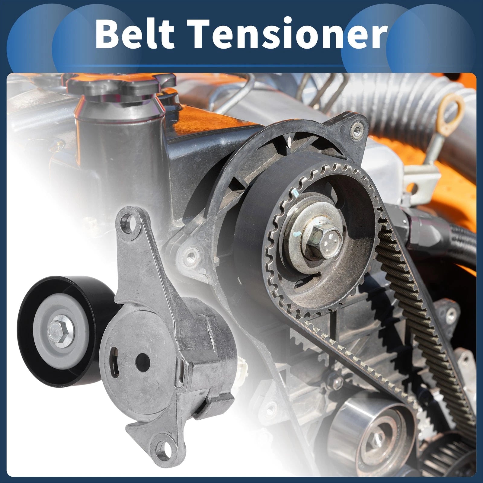 Belt Tensioner for Chevrolet Camaro 2011–2015 Metal Replacement 1 Pc