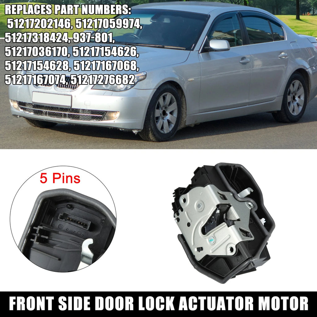 Front Right Door Lock Actuator Motor Replacement for BMW E60 E65 E70 E90 (2004–2013)