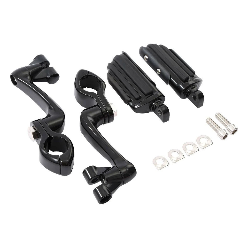 1 1/4" Engine Guard Highway Footpegs for Motorcycle (Adjustable)