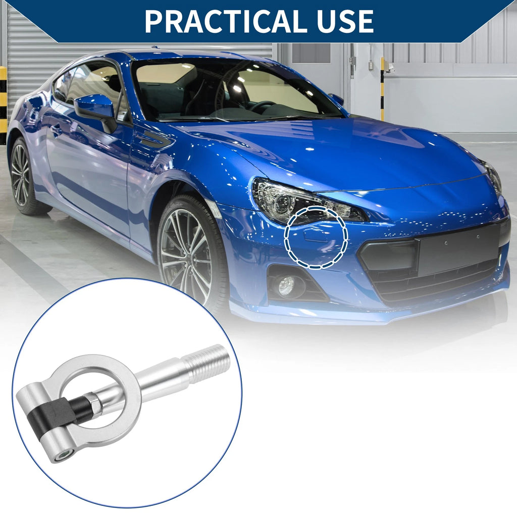 Tow Hook for Mitsubishi Lancer Evolution (1 pcs, 23.5cm, Silver)