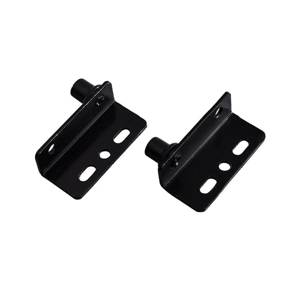 Set of 2 Pivot Hinges for Cabinet Doors (Black)