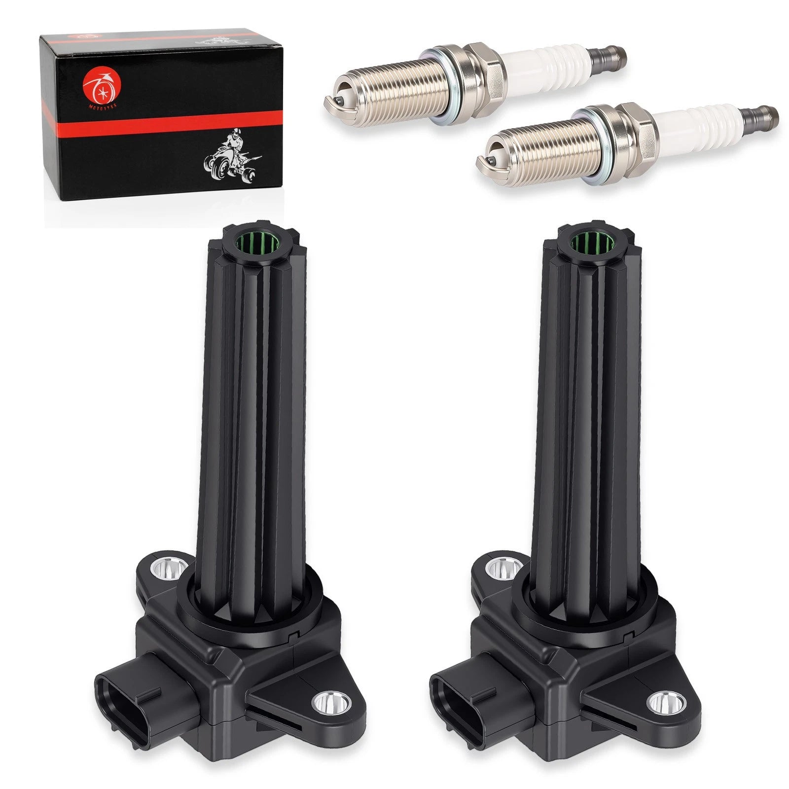 2 Ignition Stick Coils w/Spark Plug for Yamaha Outboard (130-250hp)