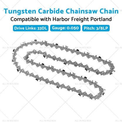 8" Carbide Chainsaw Chain for Harbor Freight Portland (62896, 68862)