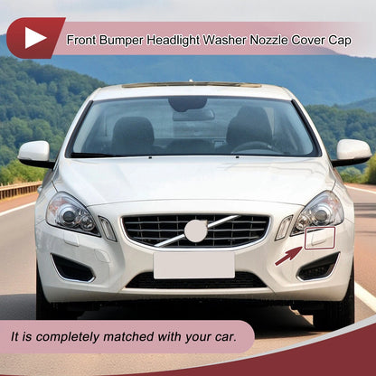 Front Left Bumper Trim Nozzle Cover No.39802681 for Volvo S60 (2011–2013) Black