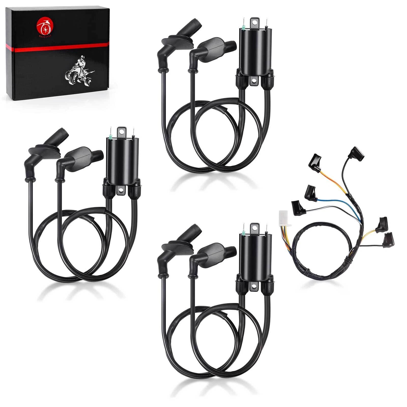 3X Ignition Coil + Sub-Wire for Honda GL1500 Goldwing (1989–2000)