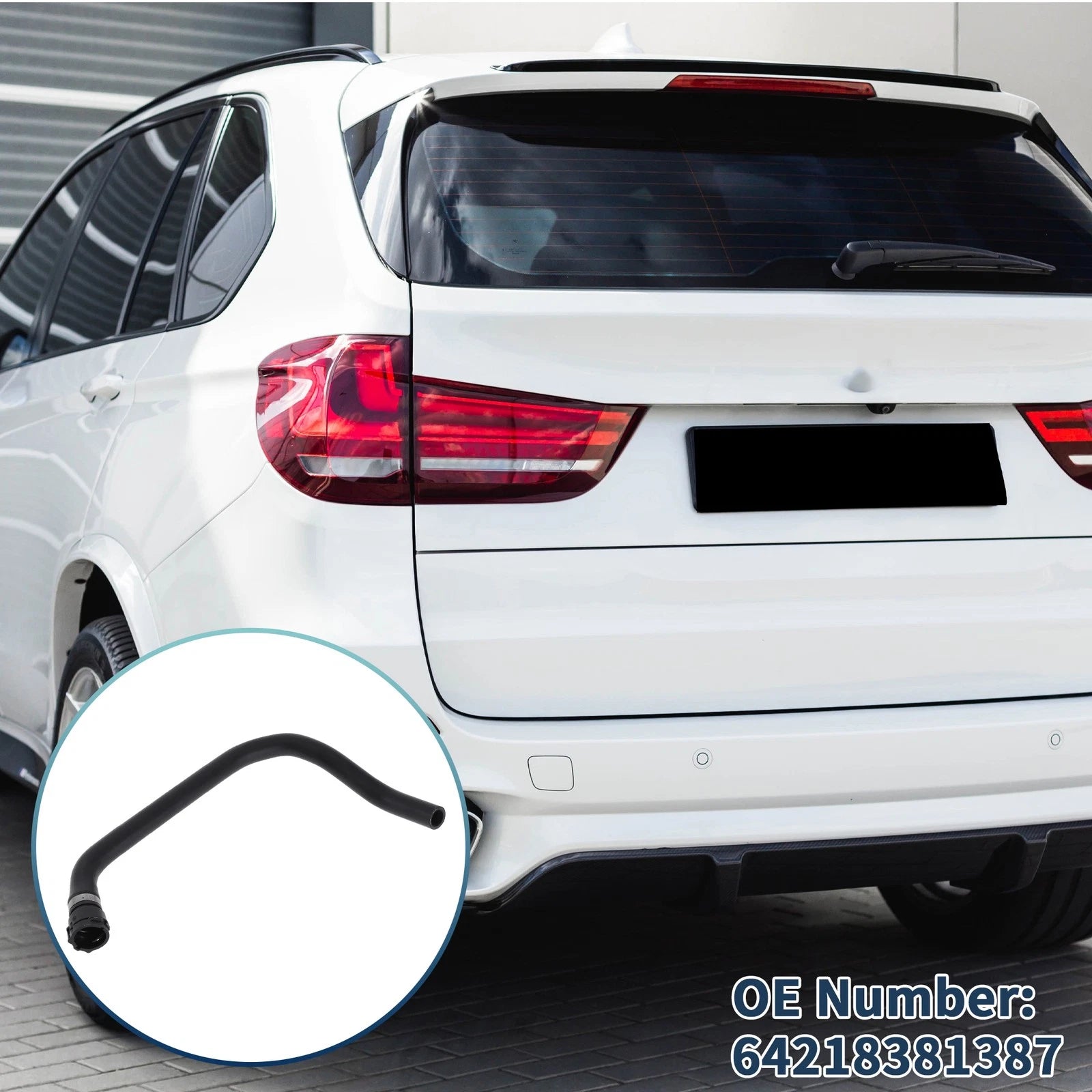 Radiator Hose Replacement for BMW E53 X5 3.0i 3.0L (2001–2006) Rubber Black