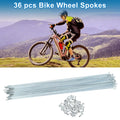 Bicycle Spoke Set 297mm Galvanized Carbon Steel for 14G Wheel (2005–2015)