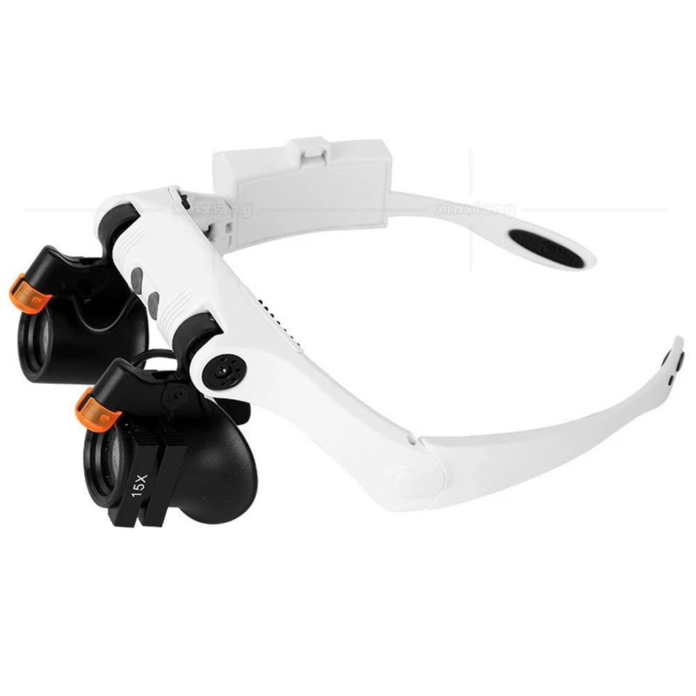 Adjustable LED Magnifying Glasses for Eye Care (3X, 4X, 5X, 6X, 7X, 10X)