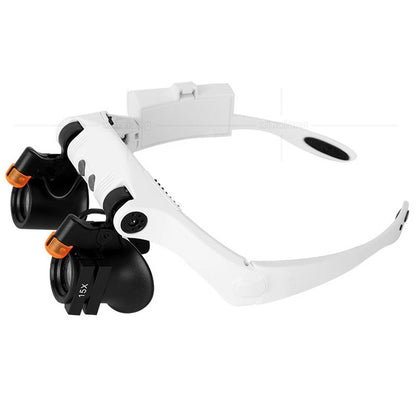 Adjustable LED Magnifying Glasses for Eye Care (3X, 4X, 5X, 6X, 7X, 10X)
