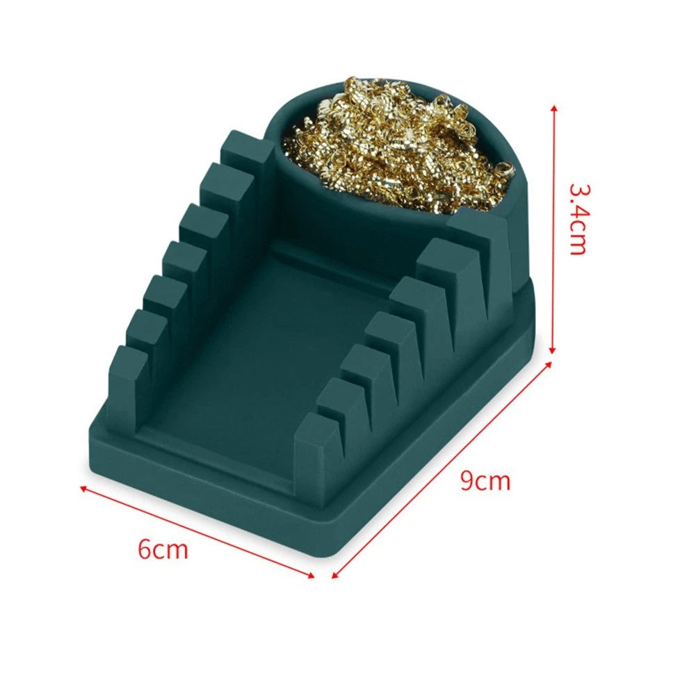 6-Groove Silicone Solder Holder for Precise Wire Placement