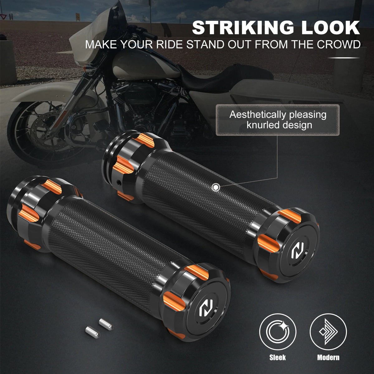 Handlebar Hand Grips for Harley Electra Glide FLHTK, FLHTP (2014–2023)