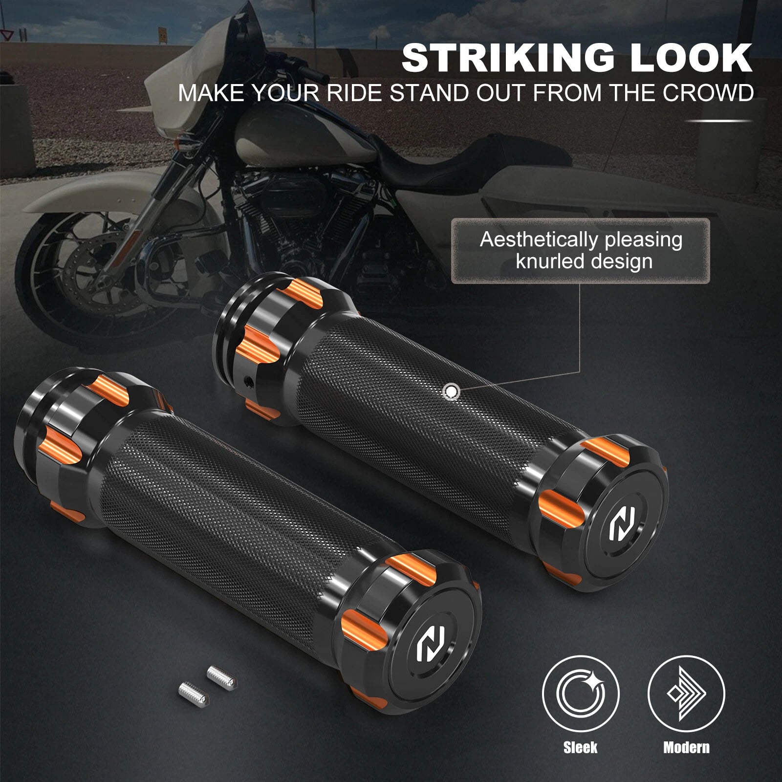 Handlebar Hand Grips for Harley Electra Glide FLHTK, FLHTP (2014–2023)