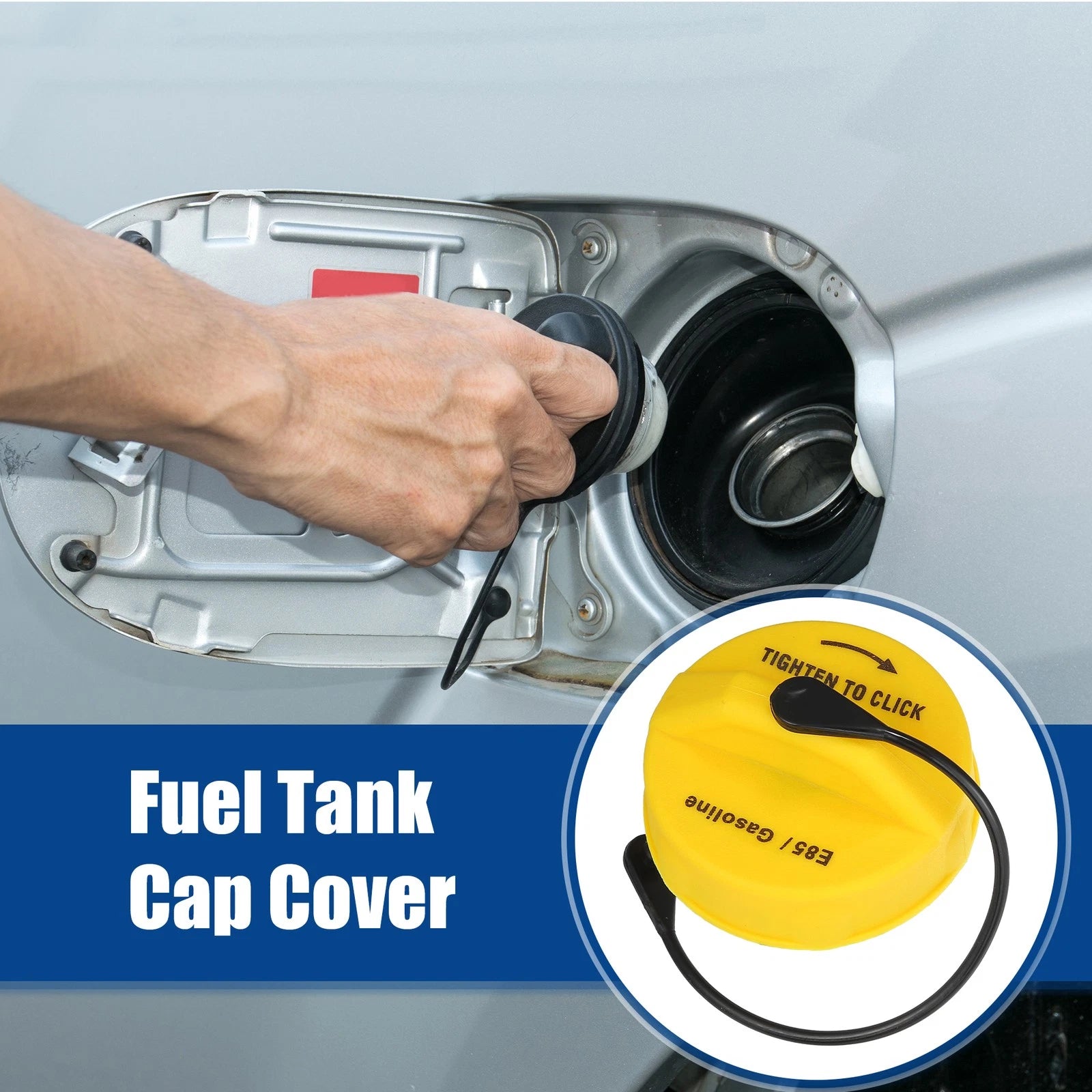 Gas Fuel Tank Cap Replacement for Dodge Ram Promaster 2014–2016 Yellow