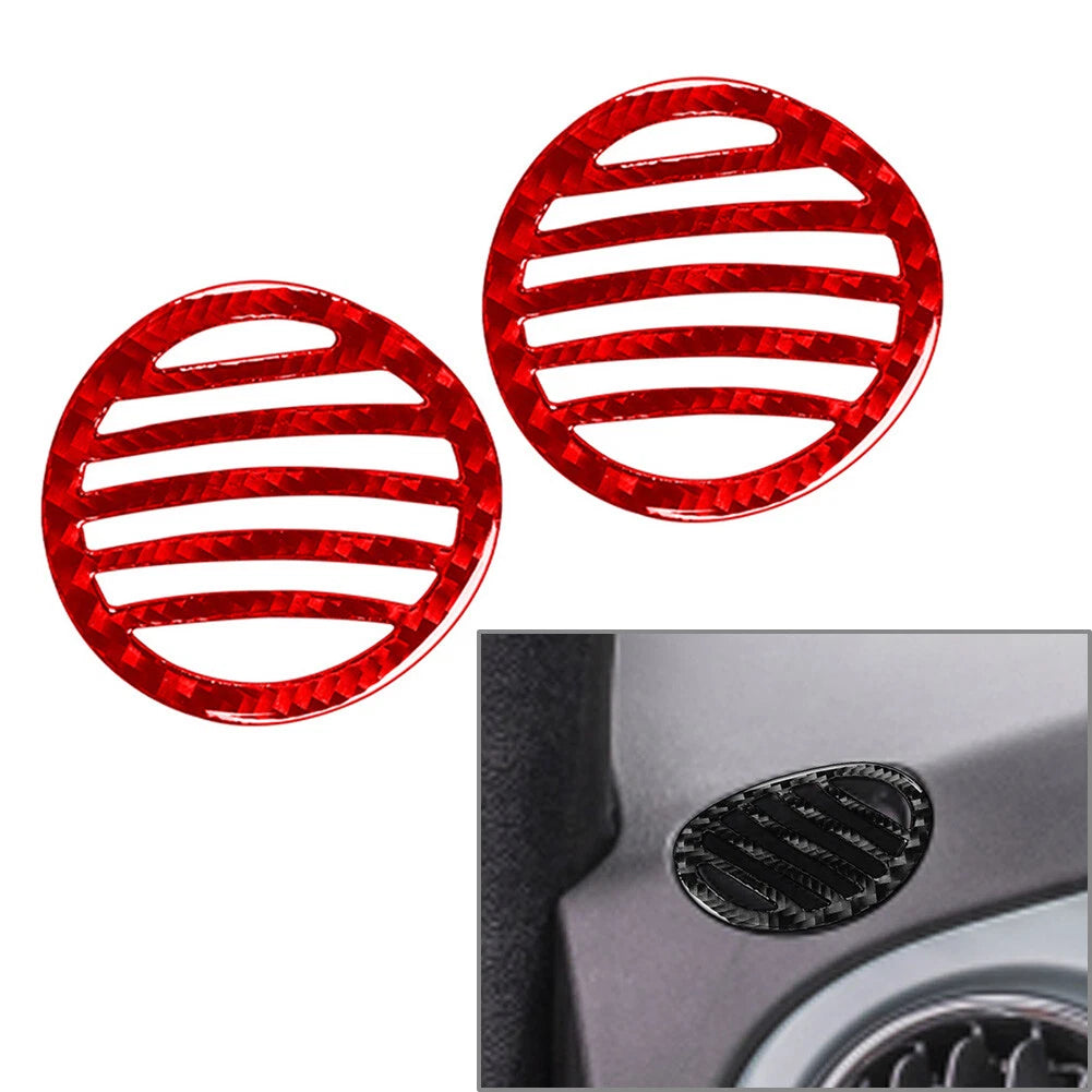 For Fiat 500 2012-2015 Interior Dashboard Defogger Air Vent Panel Cover Trim