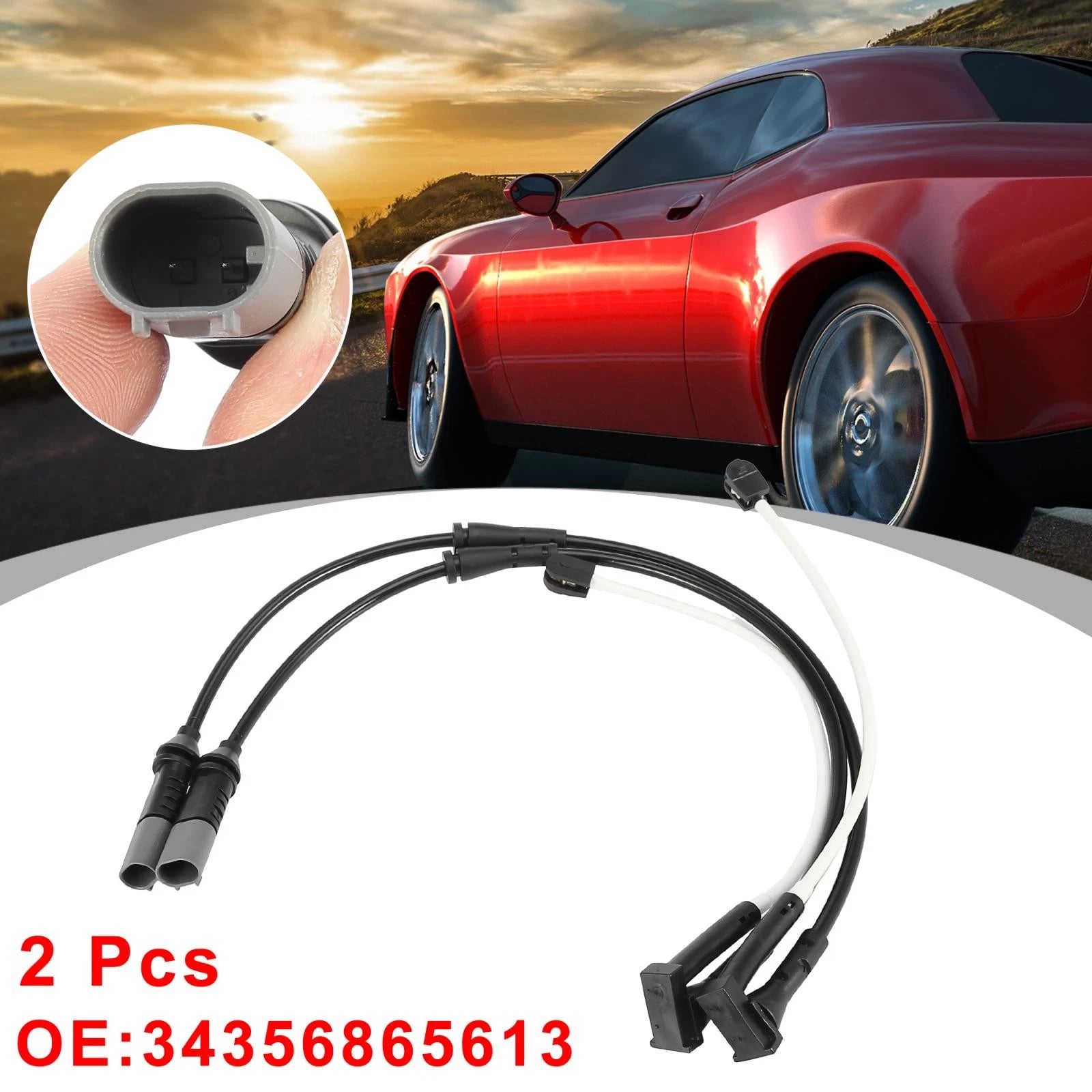 2pcs Front Brake Pad Wear Sensor Replacement for BMW Mini Cooper (2007–2016)