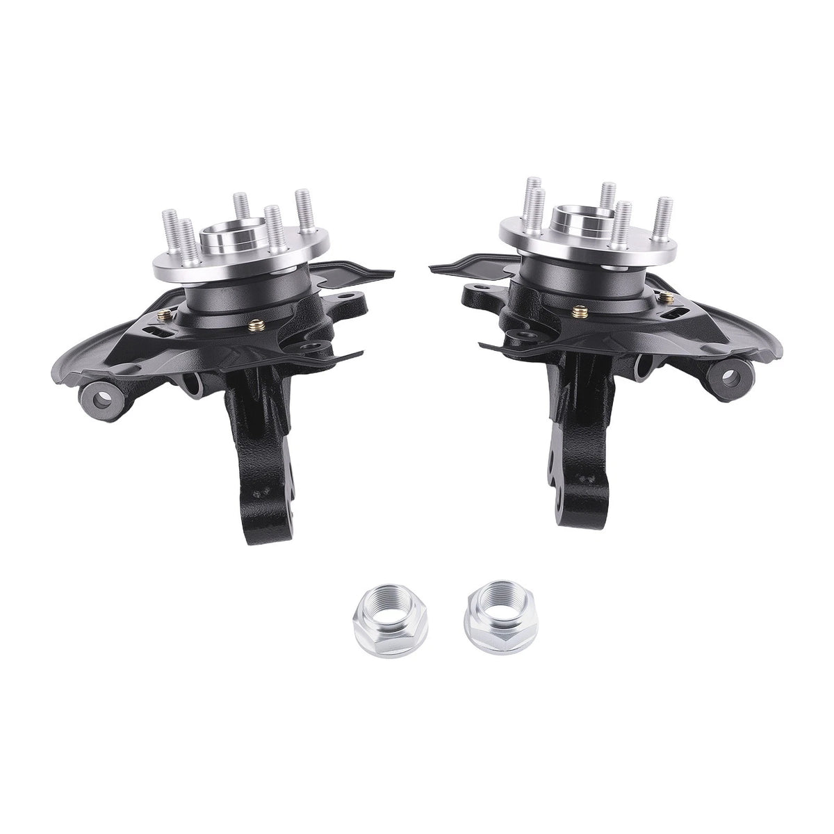 Pair Front Steering Knuckle & Wheel Hub Bearing for Toyota Corolla (2003–2008) 698388
