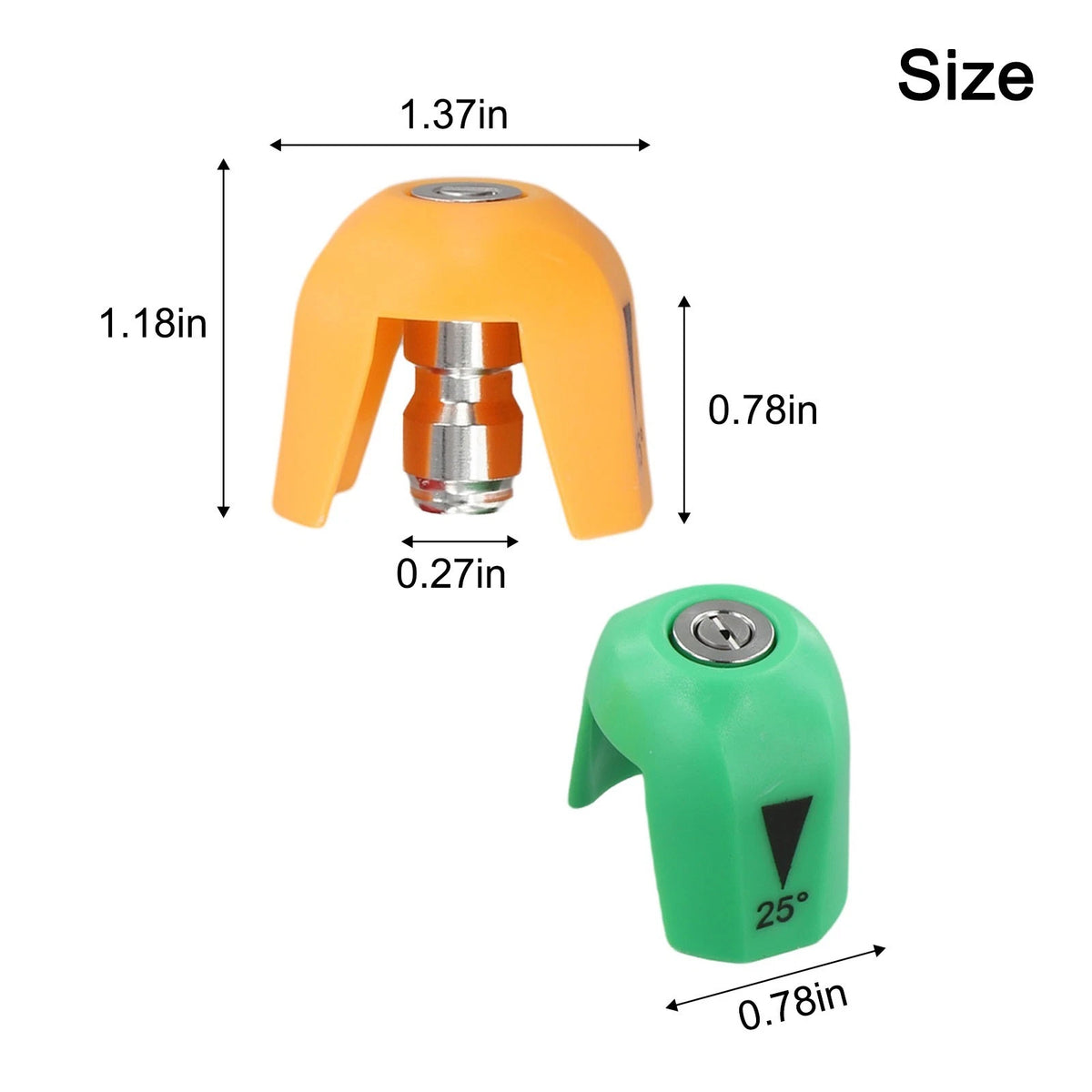 5pcs Pressure Washer Nozzle Tips Set for Easy Spray Pattern Switching