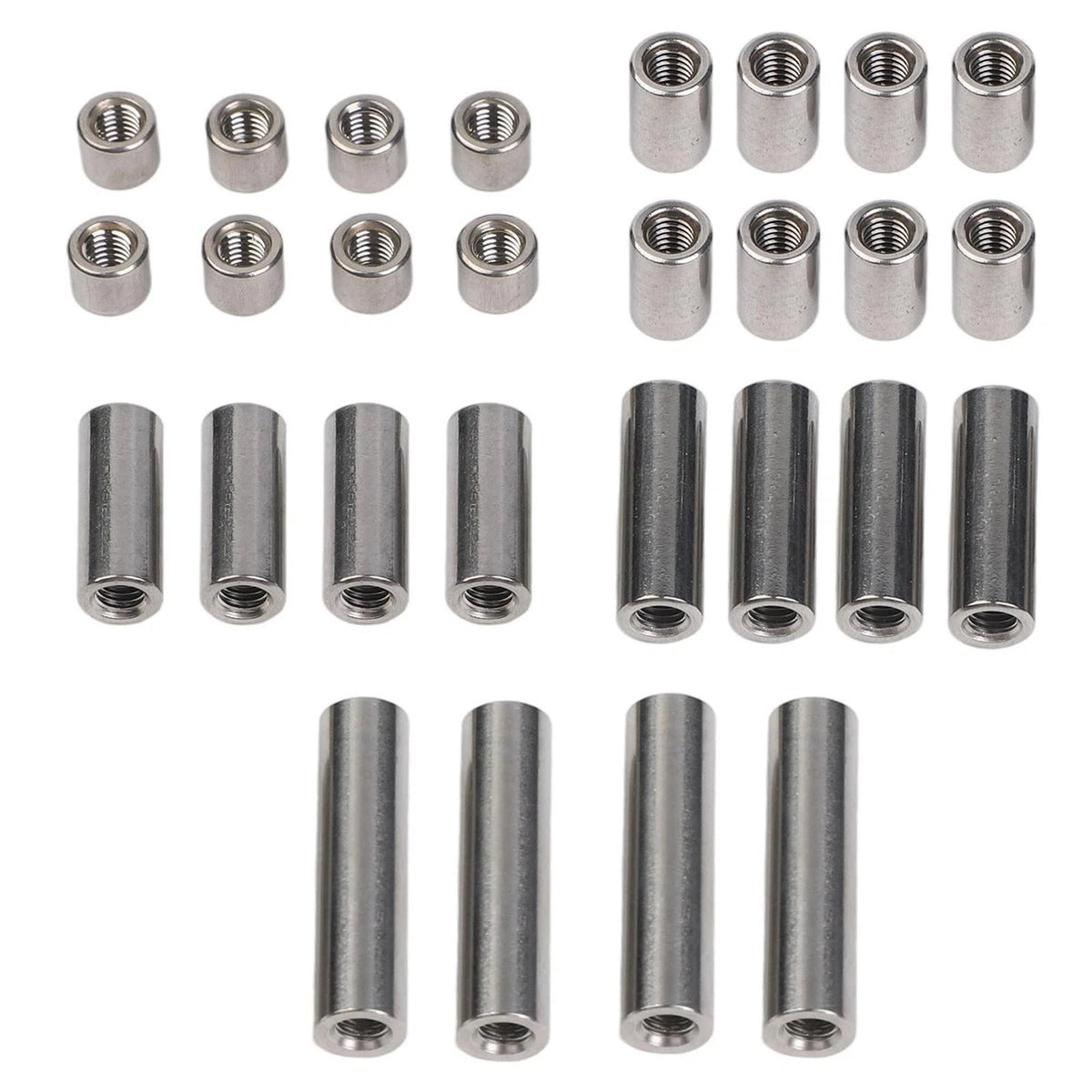 28 Pieces M6 Stainless Steel Connector Nuts Kit for Various Projects