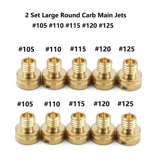 10pcs Main Jet Kit for Mikuni N100/604 (#105, #110, #115, #120, #125)