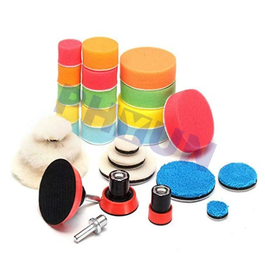 29Pcs Buffing Polishing Pad Kit M14 Thread for Automotive Use