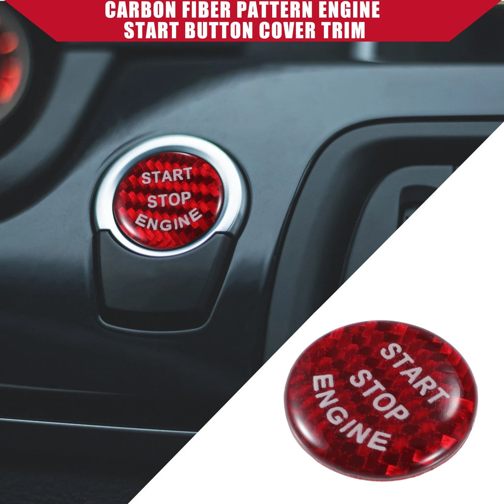 Engine Start Stop Button Cover Carbon Fiber for BMW 1 Series F20 (2012–2018)