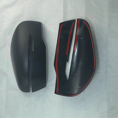 2Pcs Black Wing Side Mirror Covers For Nissan Navara NP300 2014-2020 Replacement