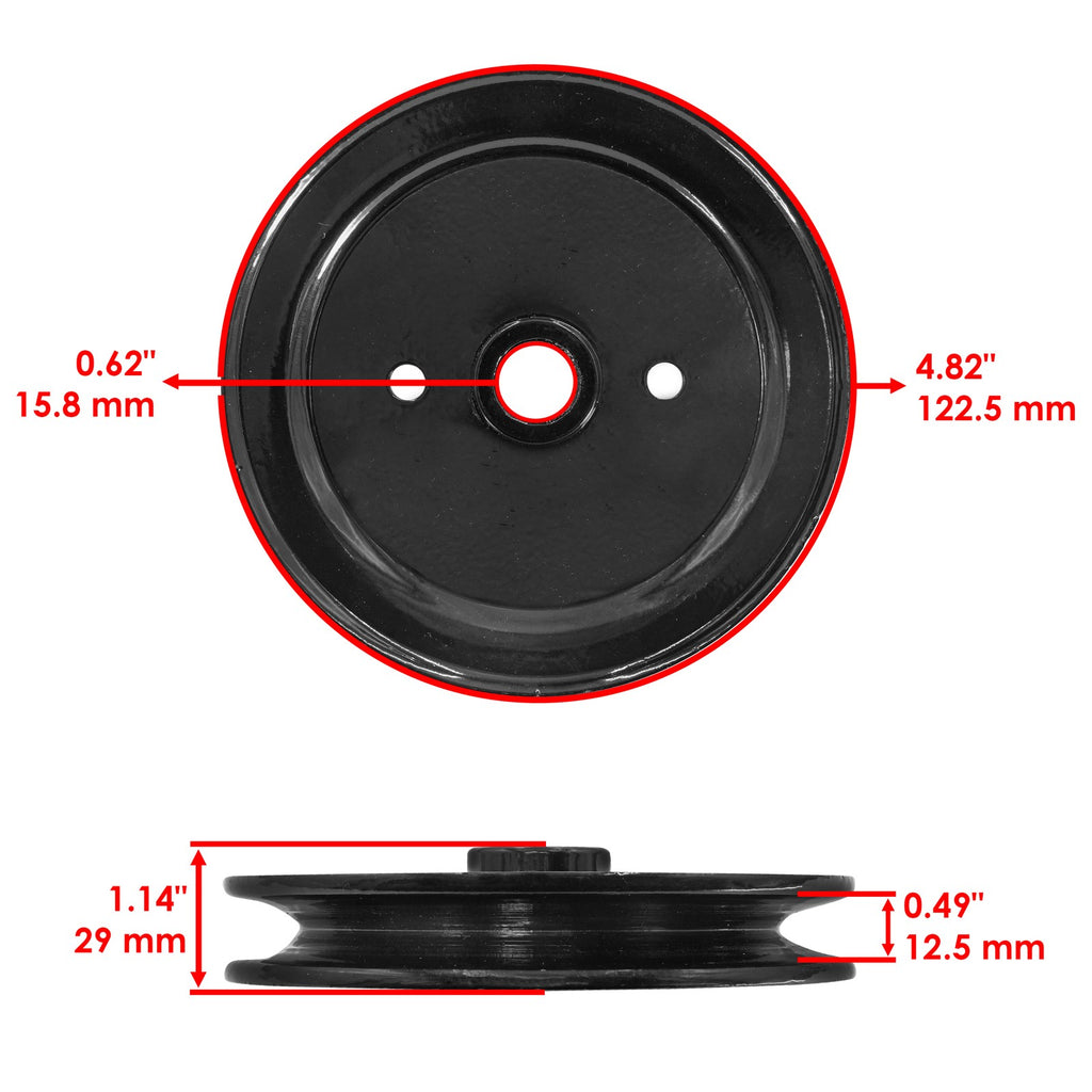 Deck Spindle Pulley Replacement for Toro 42in Mowers (2003–2018)