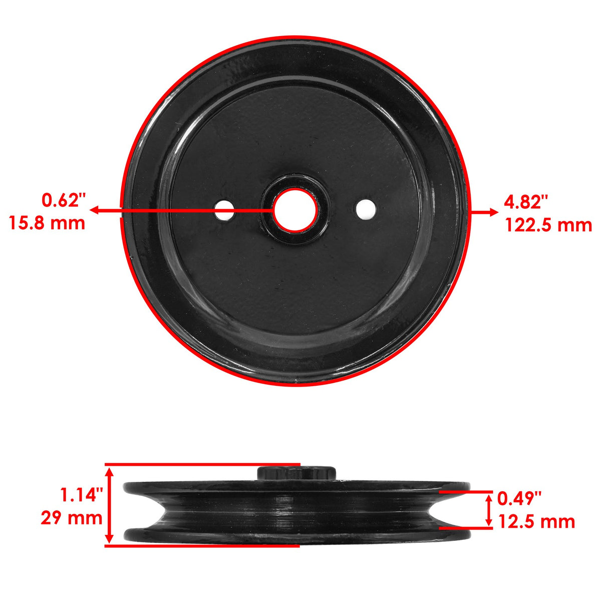 Deck Spindle Pulley Replacement for Toro 42in Mowers (2003–2018)
