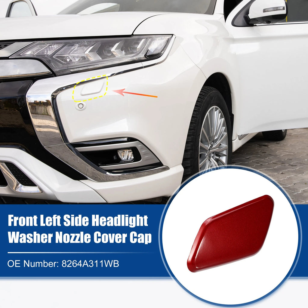 Left Front Headlight Washer Nozzle Cap Replacement for Mitsubishi (2008–2016)