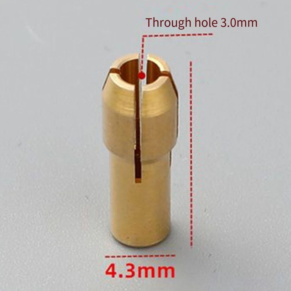10pcs Drill Chuck Adapter for Rotary Tools 0.5-3.2mm 4.3mm Nut Fit