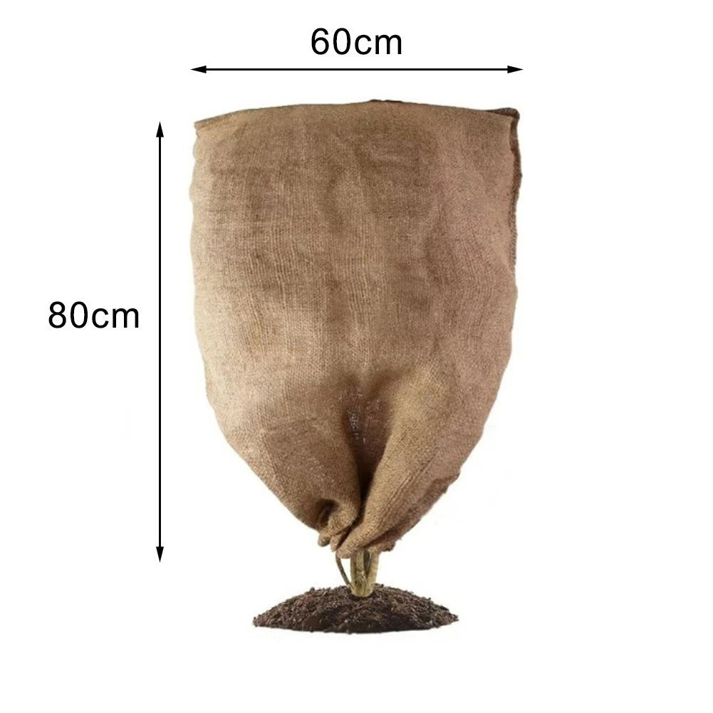 Winter Plant Cover with Zipper and Drawstring for Frost Protection