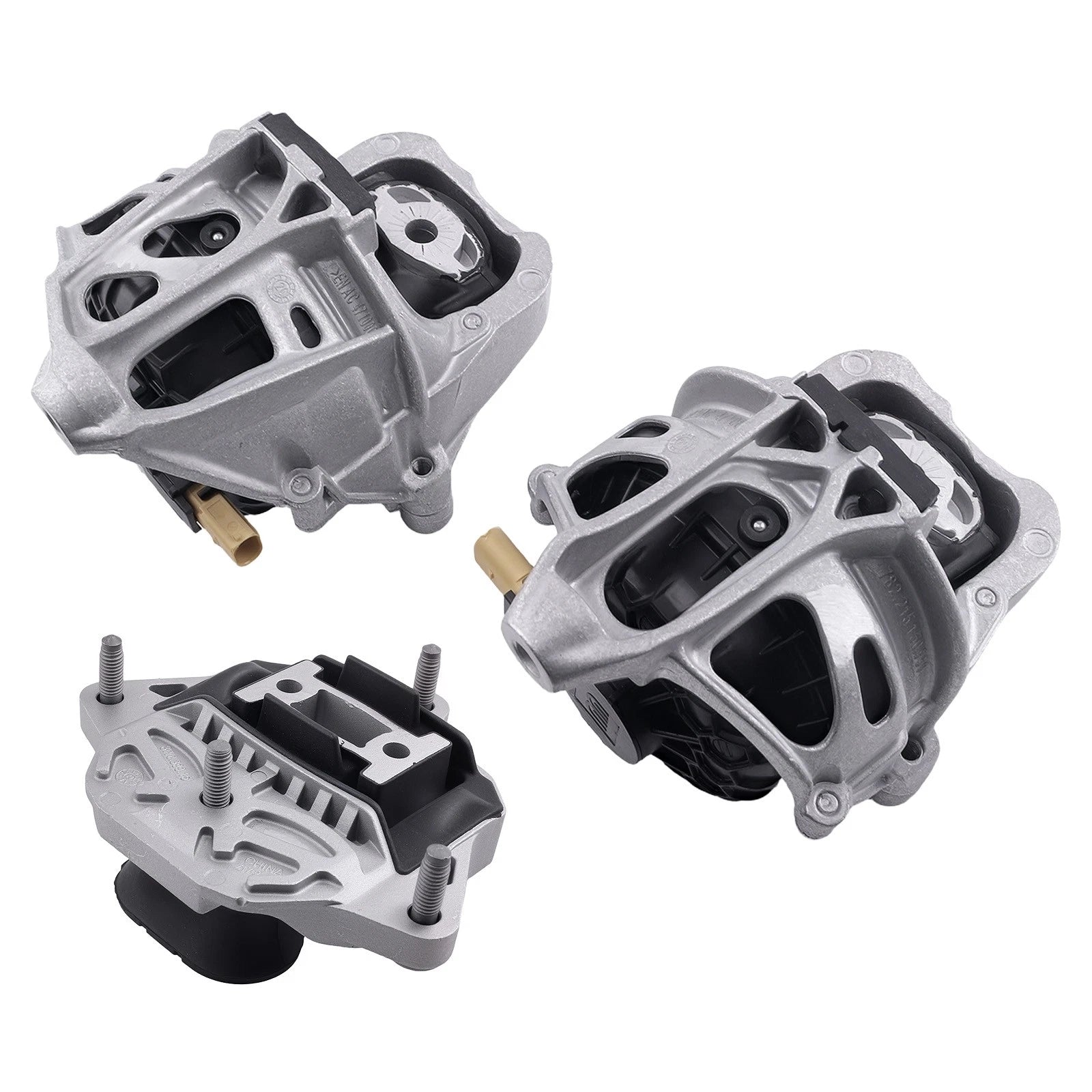3Pcs Engine Mounts Set for Audi A4 L4-2.0L (2017–2020) 4M0199372FC