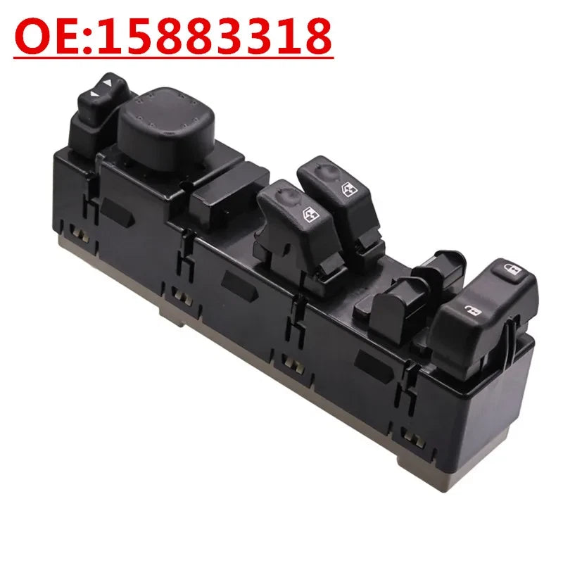 Front LH Master Window Control Switch for Chevy Silverado GMC Yukon (1999–2006) 15112970
