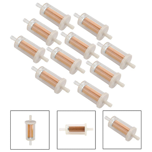 10pcs Fuel Filter for B&S 695666 5065 5065D 14469B BTT 30 (Fits Lawn Mower)