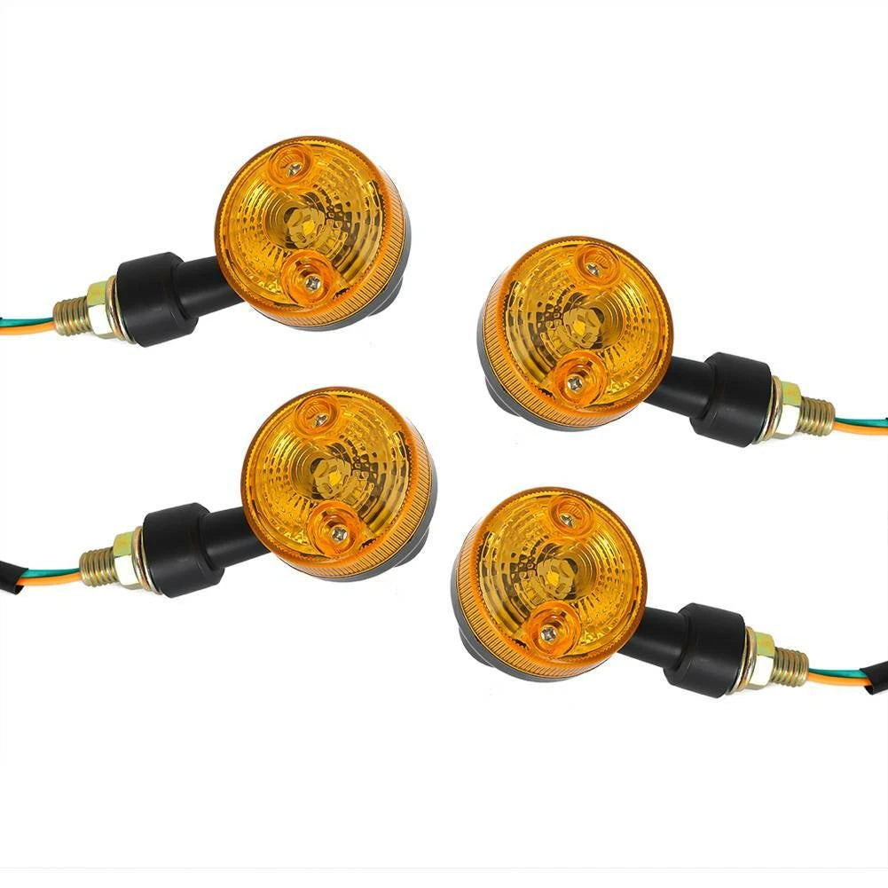 Set of 4 LED Turn Signal Indicators for Motorcycle (6V)