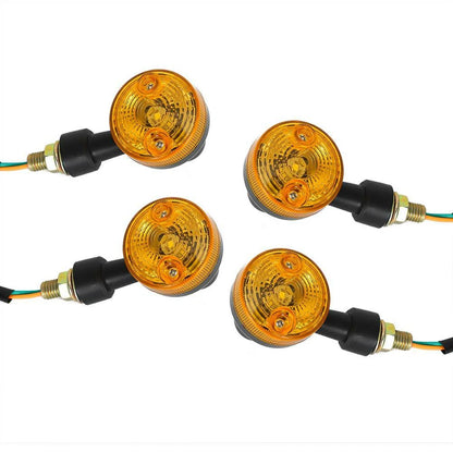 Set of 4 LED Turn Signal Indicators for Motorcycle (6V)