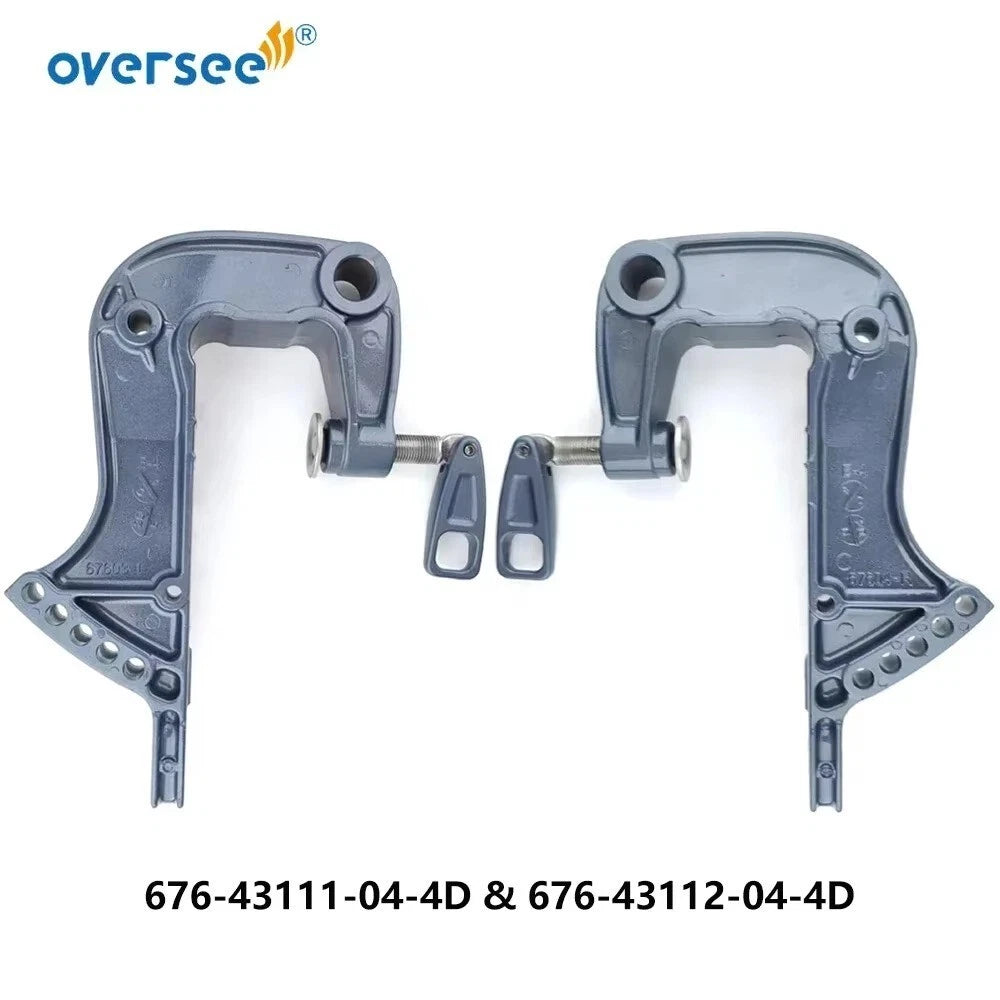 Bracket Clamp Kit 676-43111-04-4D & 676-43112-04-4D for Yamaha Outboard 40HP